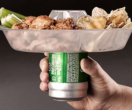 The Go Plate Beer Container Holder