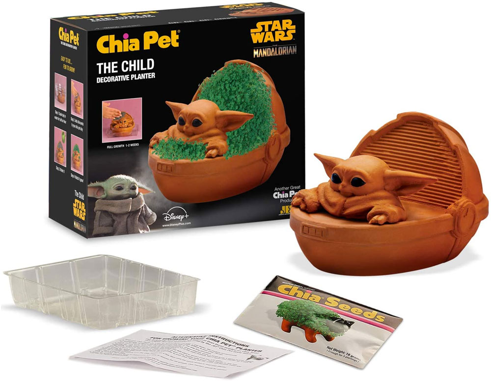 The Child Chia Pet Baby Yoda Chia Comfort