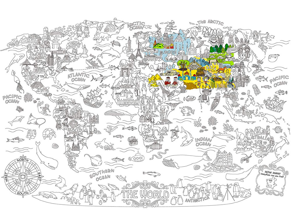 World Giant Artistic Wall Poster