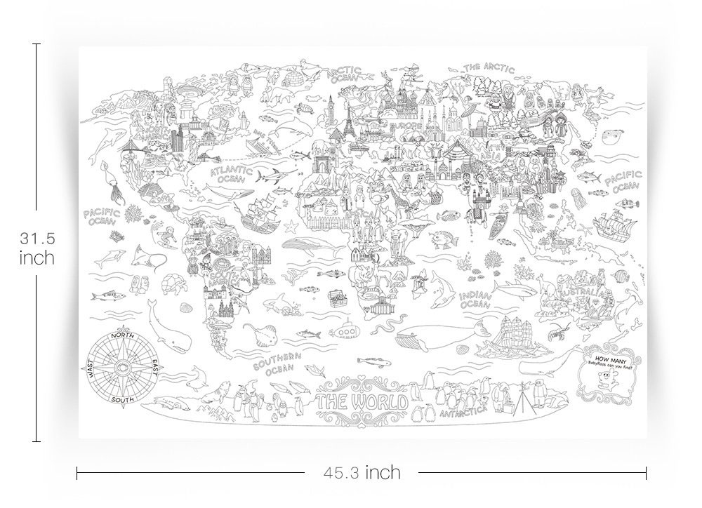 World Giant Artistic Wall Poster
