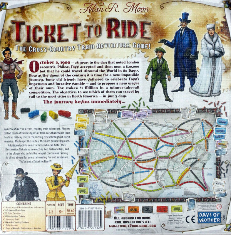 Ticket to Ride Adventure Board Game