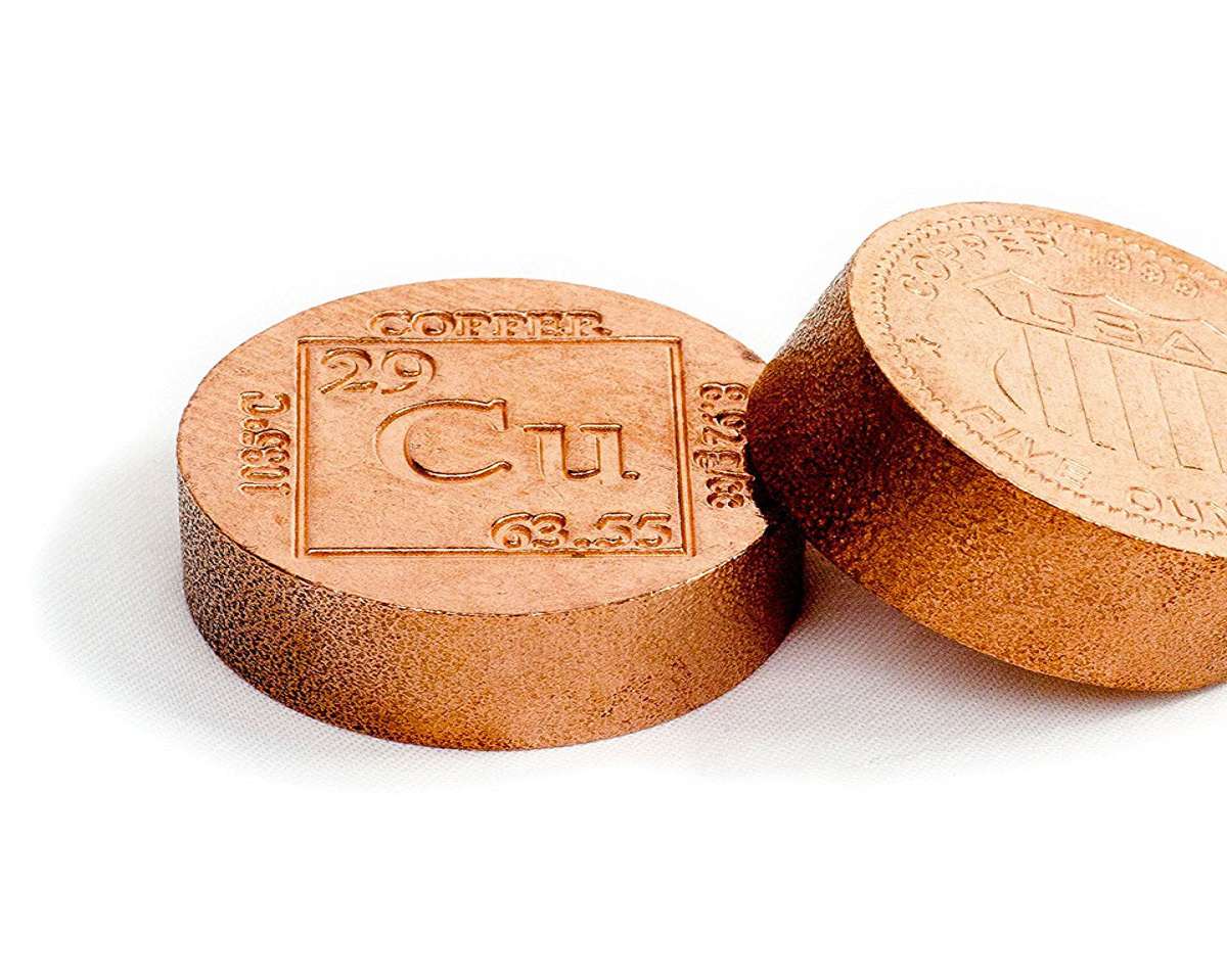 Metallum Gifts Titanium Copper Element Paperweights