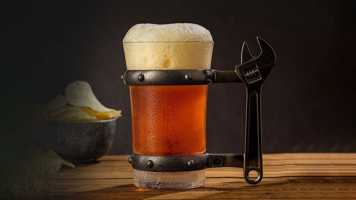 JoyJolt Tool Handle Beer Mugs