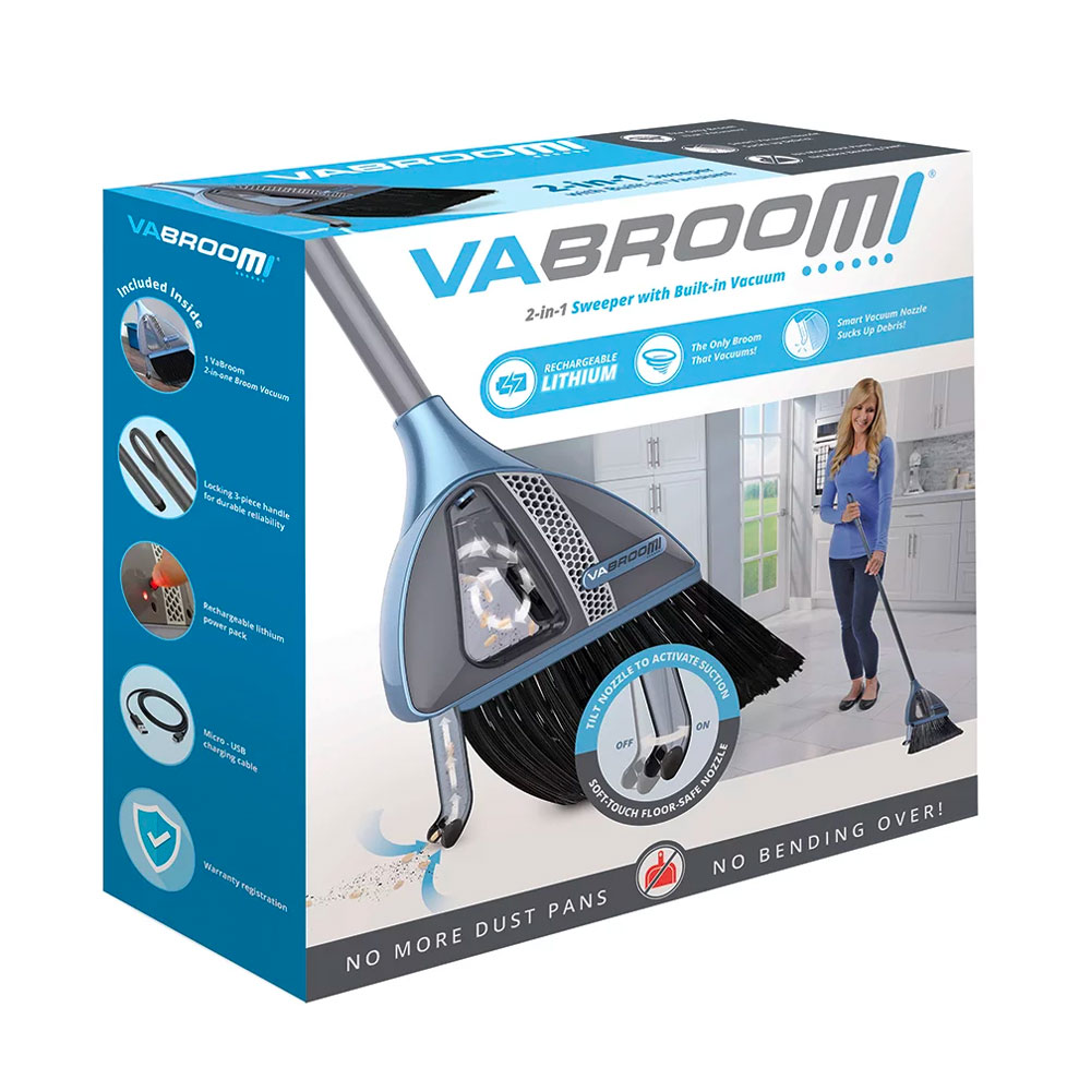 Vabroom Hybrid Sweeper with USB Recharge