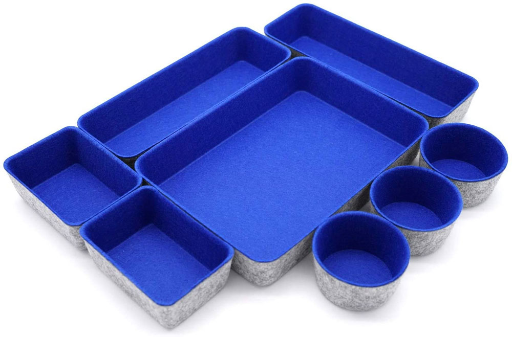 Welaxy Felt Bin Drawer Organizers