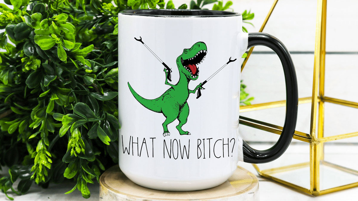 Whats Next TRex Coffee Mug