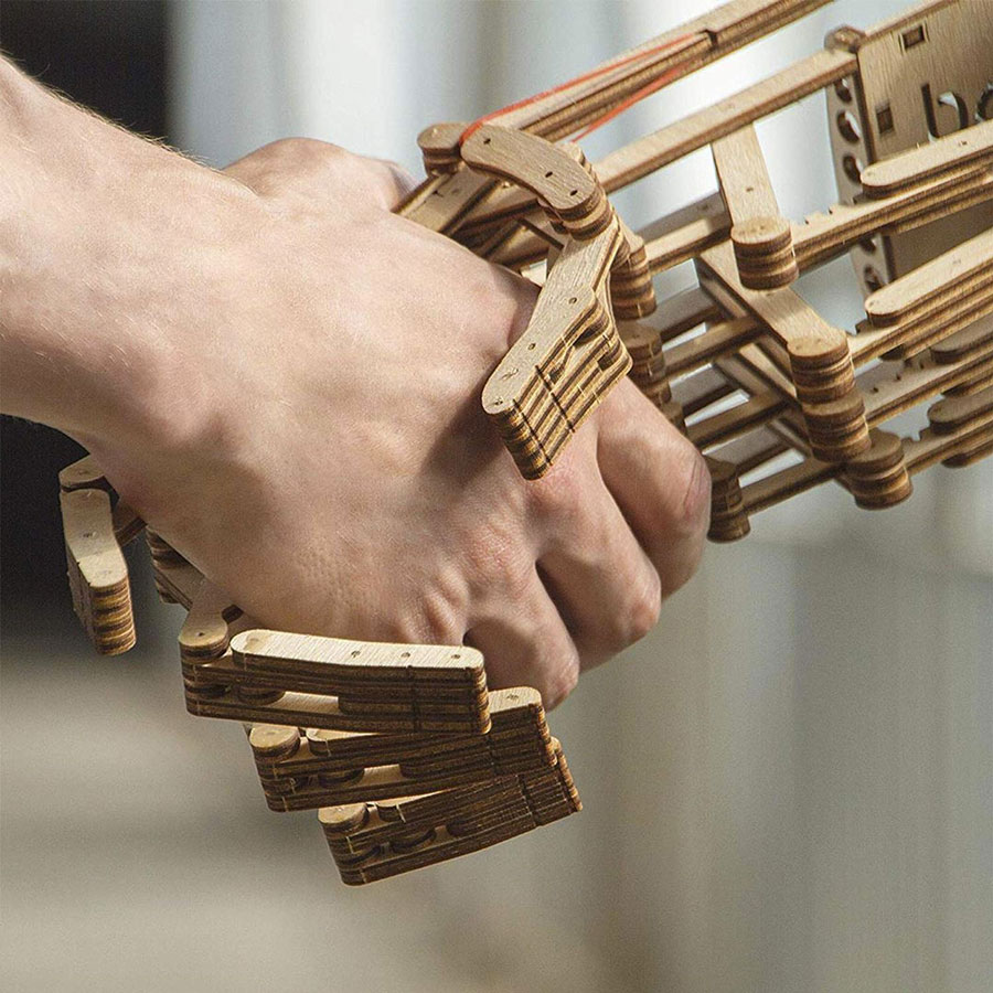 Wood Trick Robotic Hand Creation