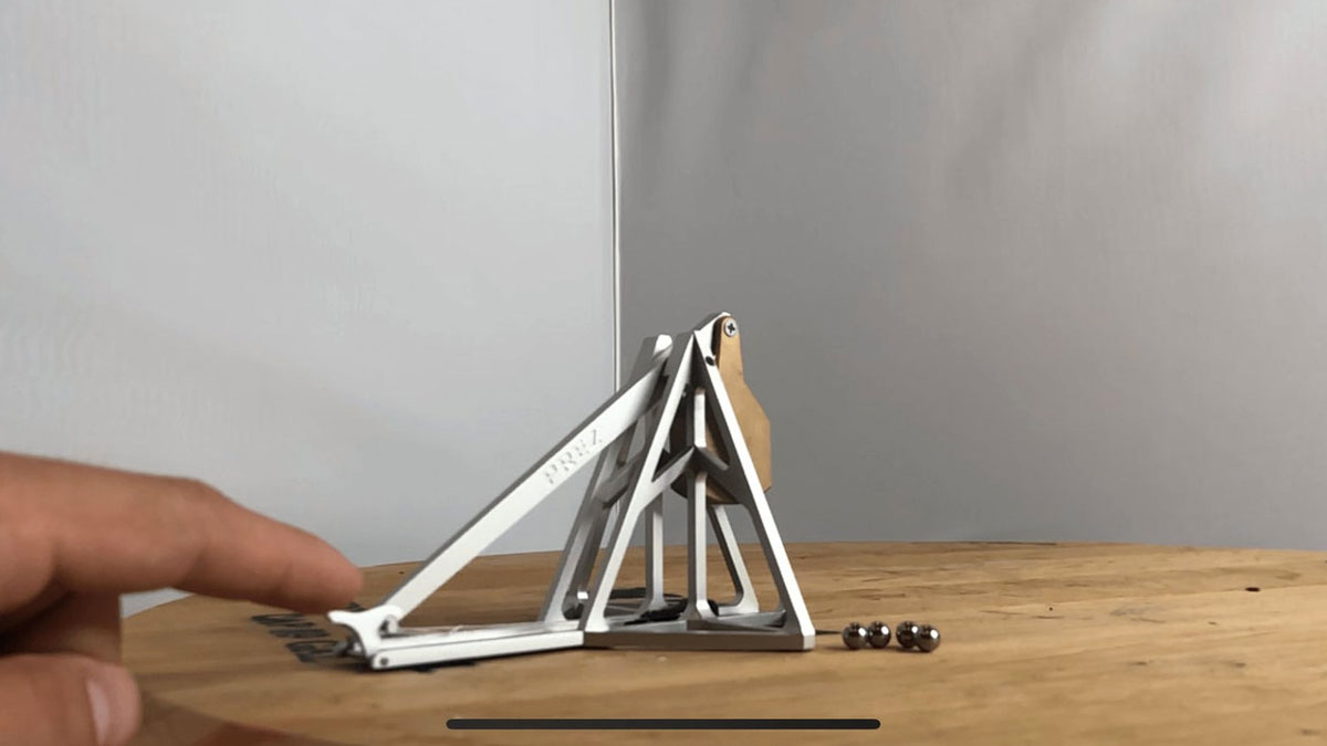 Compact Metal Mini Trebuchet