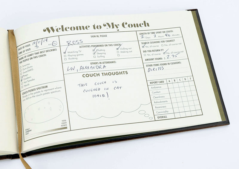 Knock Knock Couch Memory Book