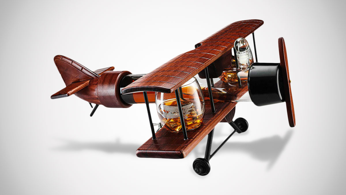 Airplane Whiskey Set Sky High Decanter