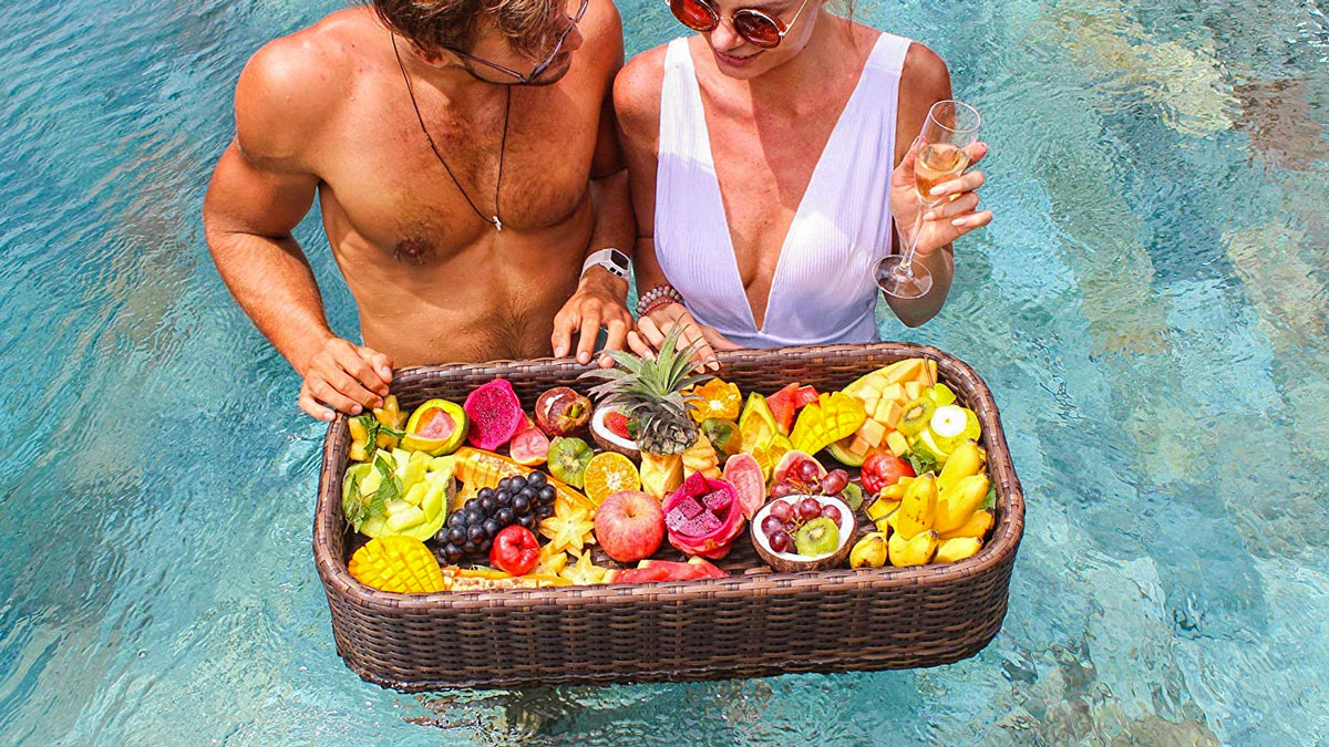 Balinese Pool Float Bar Tray