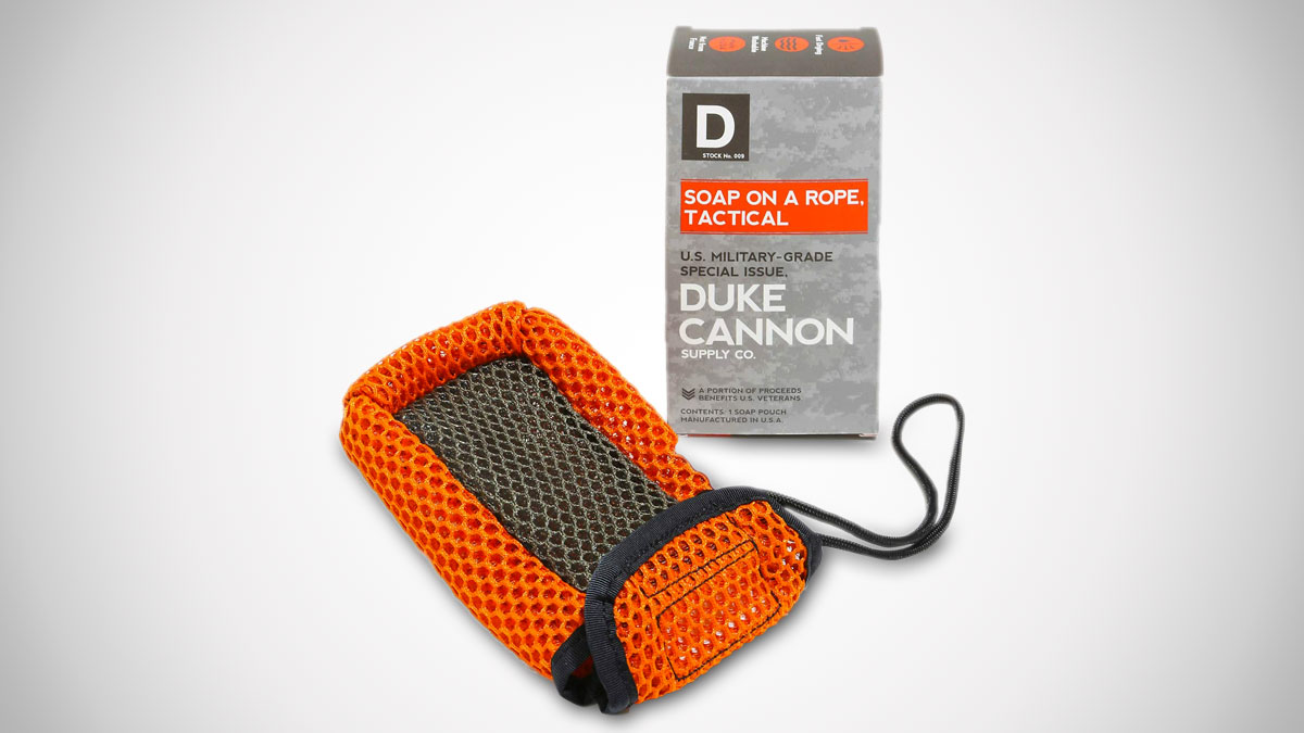 Duke Cannon Soap on Rope with Tactical Mesh