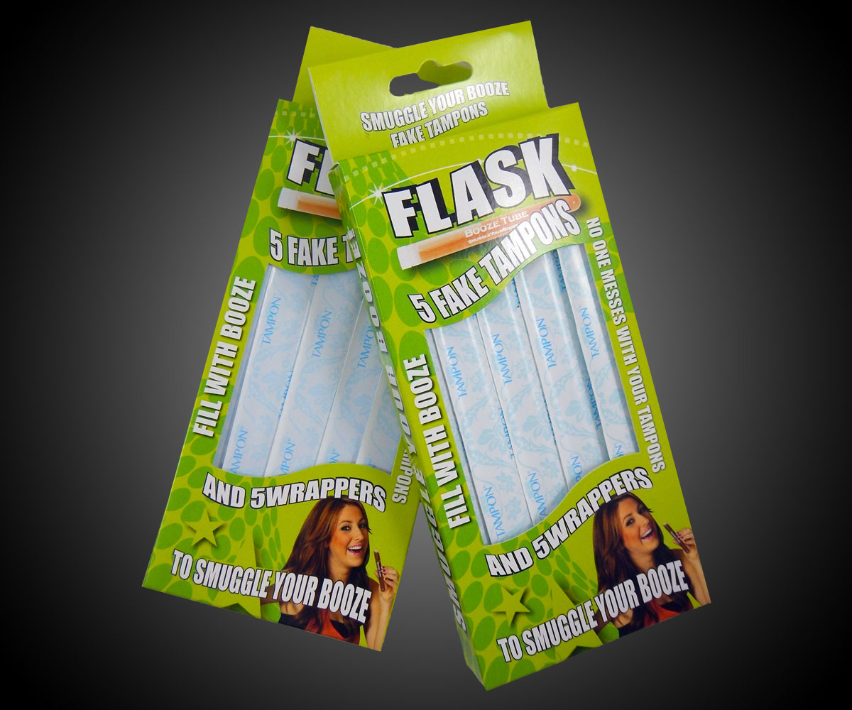 Novelty Flask Tampons