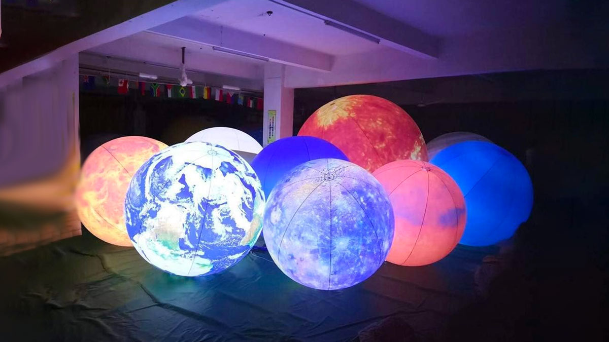 Giant LED Solar System Inflatables