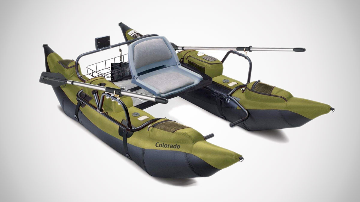 Classic Accessories Pontoon Boat with Motor Mount