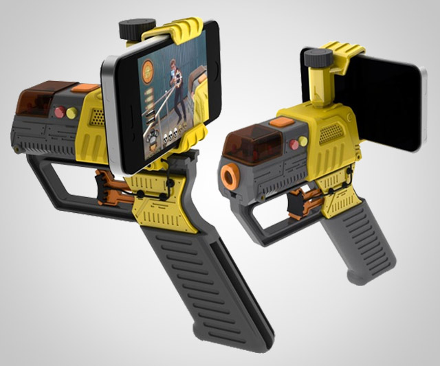 Laser Blaster Phone Game with AR
