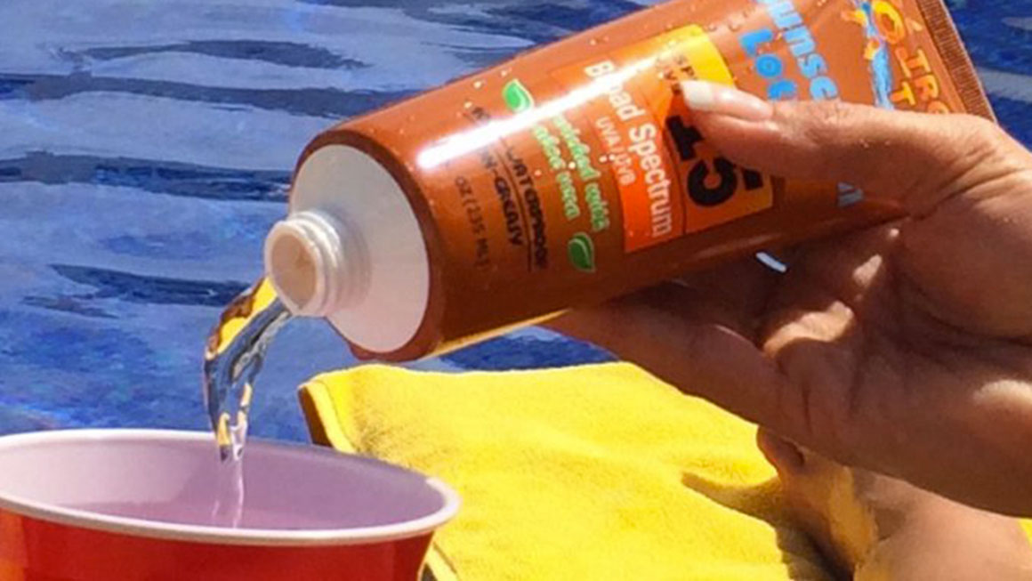 Sunscreen Flask by Smuggle Your Booze