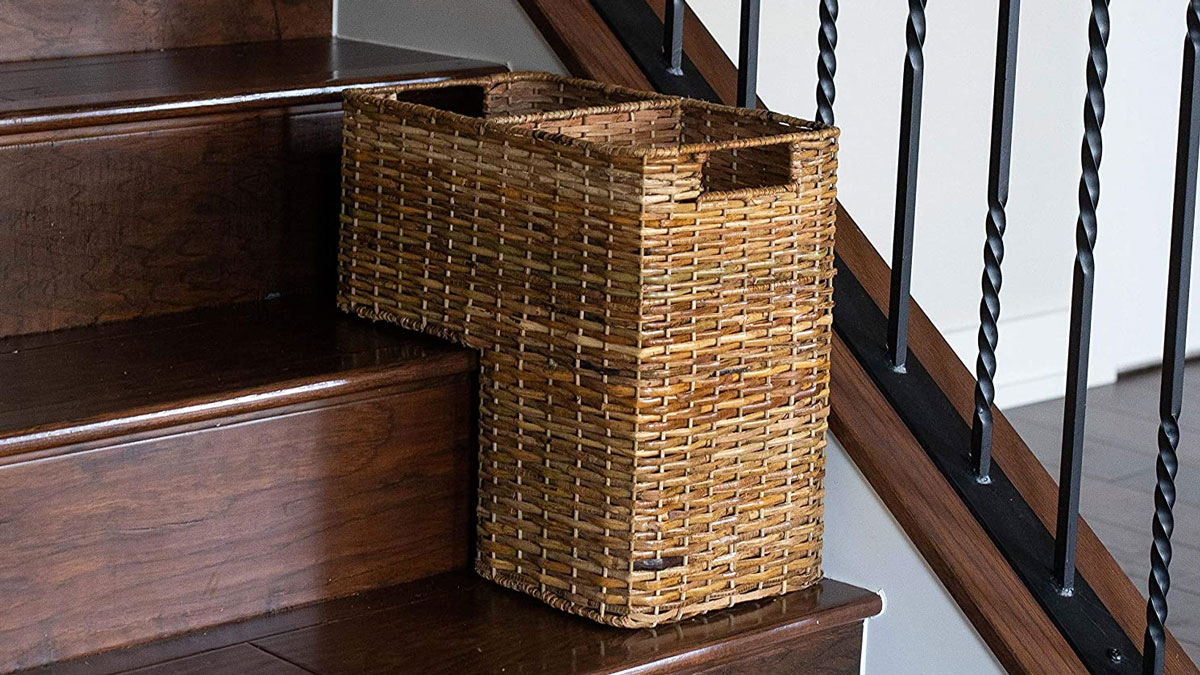 Staircase Storage Basket Organize Creatively