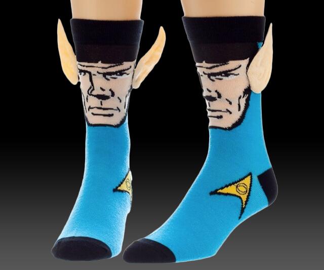 Star Trek Spock Socks Vulcan Ears Edition